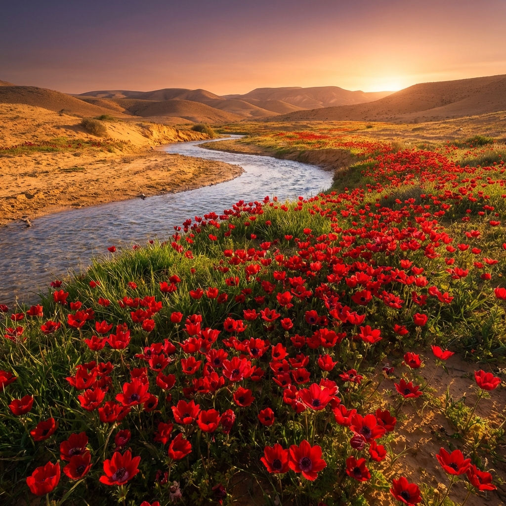 עוטף עזה - נחל וכלניות